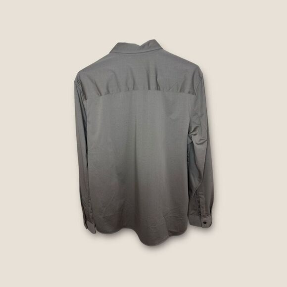 NWT Theory Button Down Long Sleeve in Tapir Structure Knit Size Medium - Picture 2 of 8